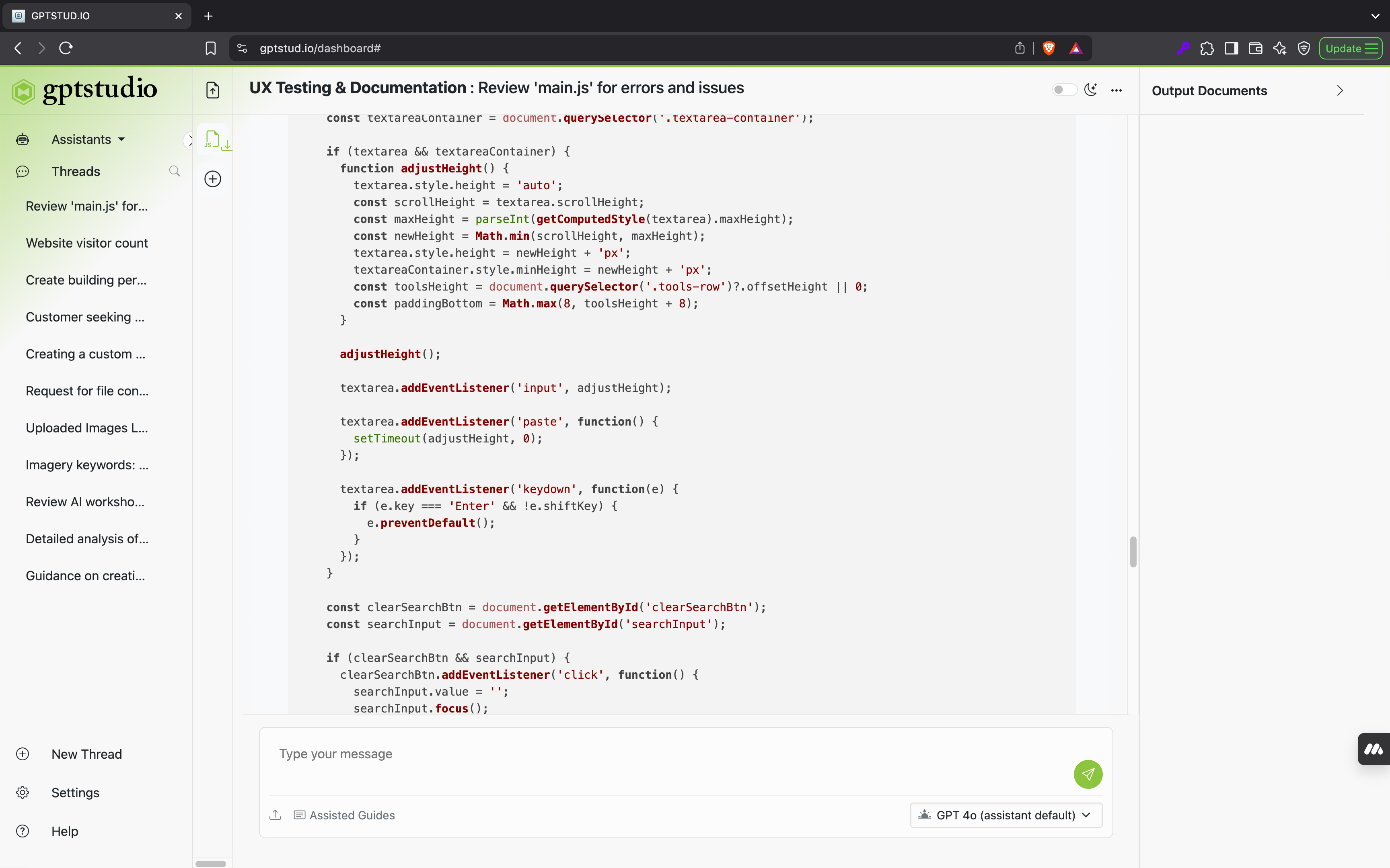 Instant Code Review & Debugging